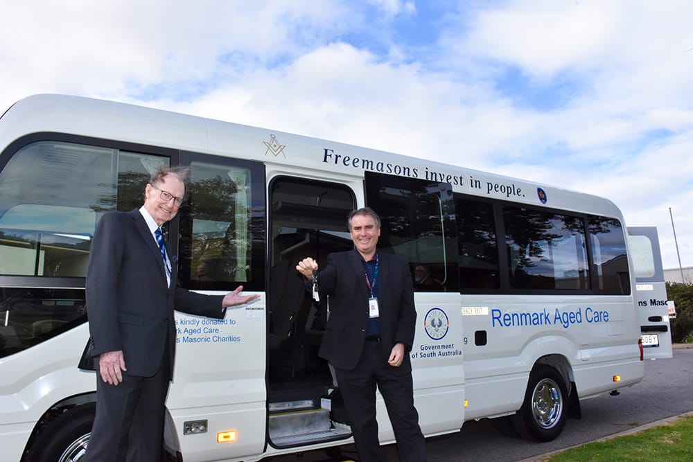 Freemasons’ $170k donation gets aged care residents out and about post image