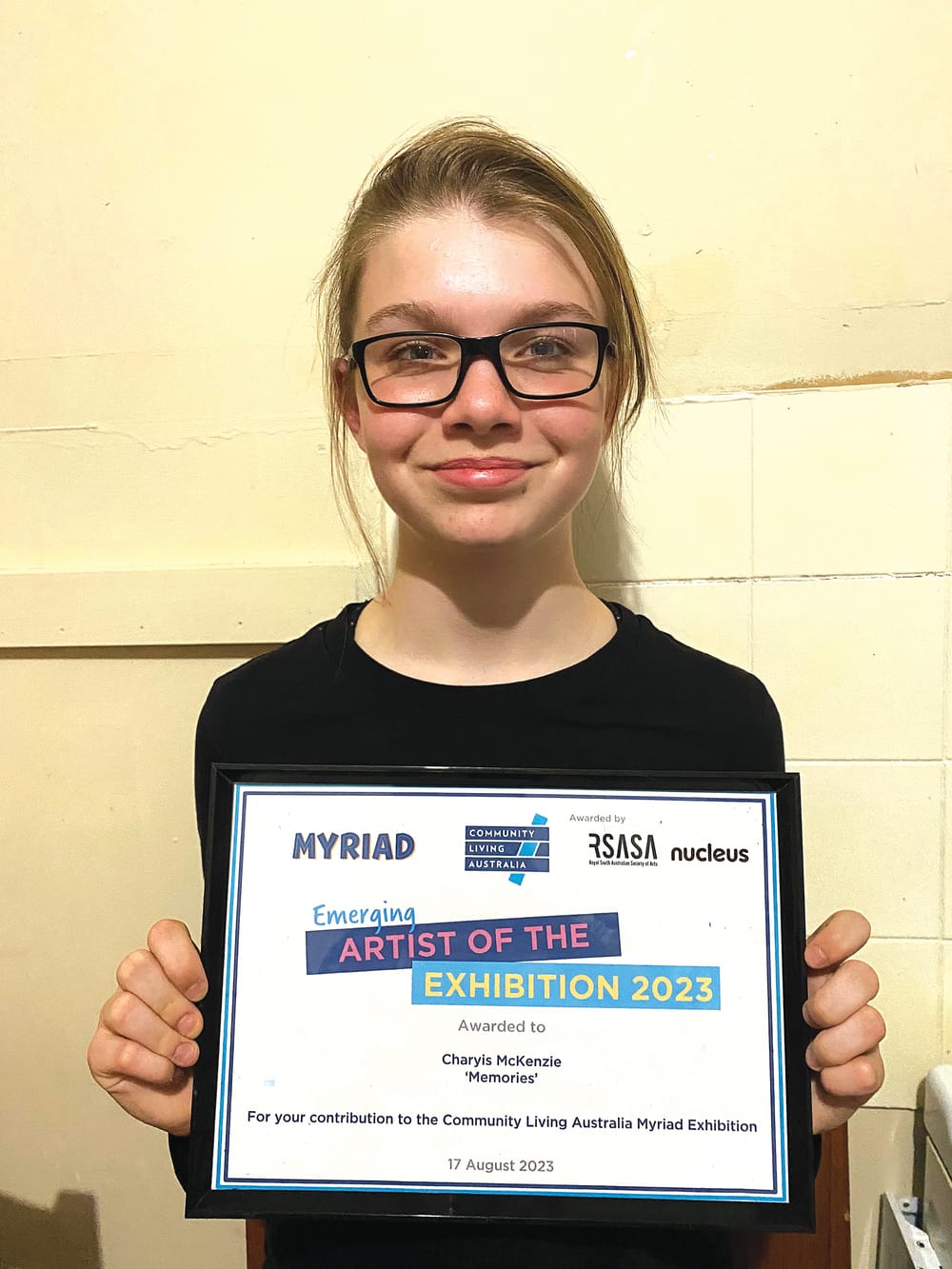 Young artist shines in Adelaide post image
