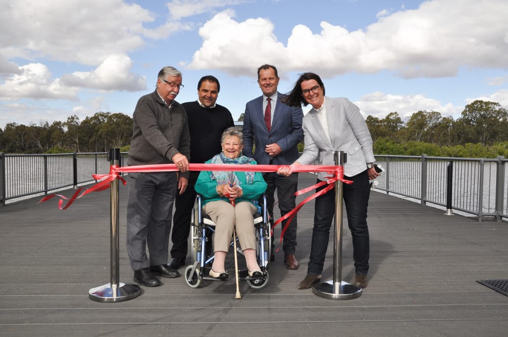 Families feted at river front opening post image