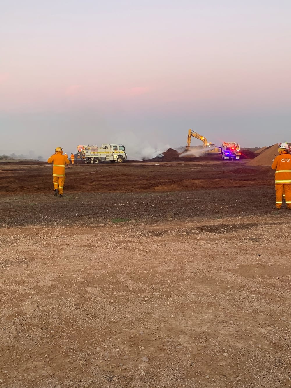 Internal combustion behind almond husk fire post image