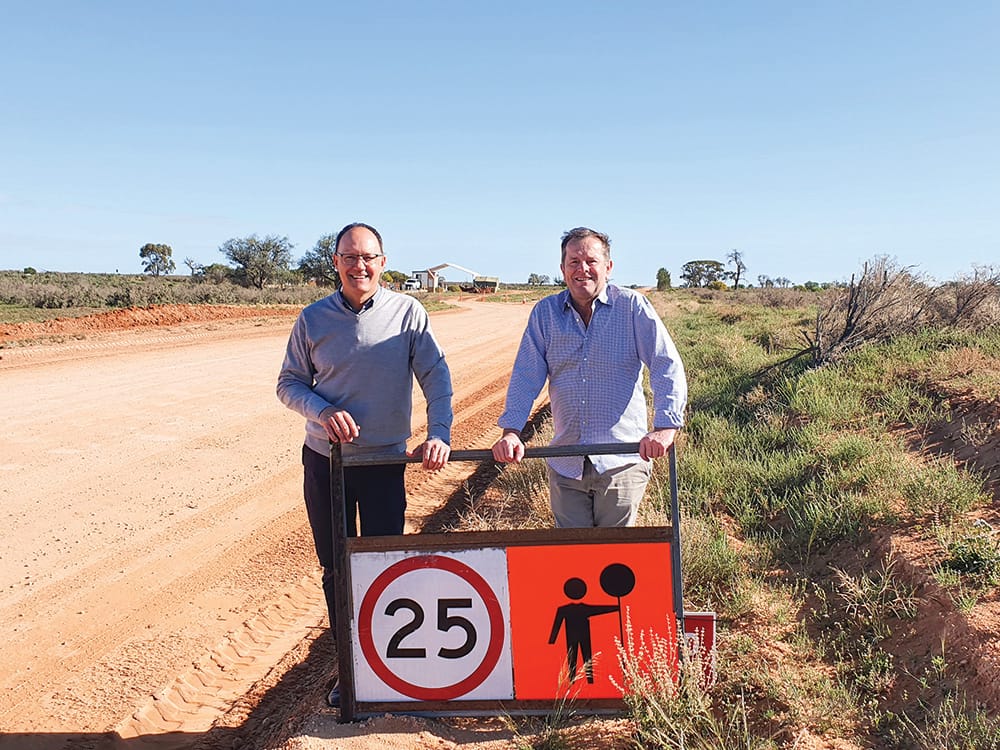 Wingard talks roads and sport’s recovery during Riverland visit post image