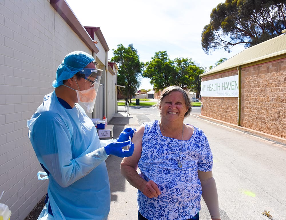 Local COVID vaccine recipient ‘feeling fine’ after first dose post image