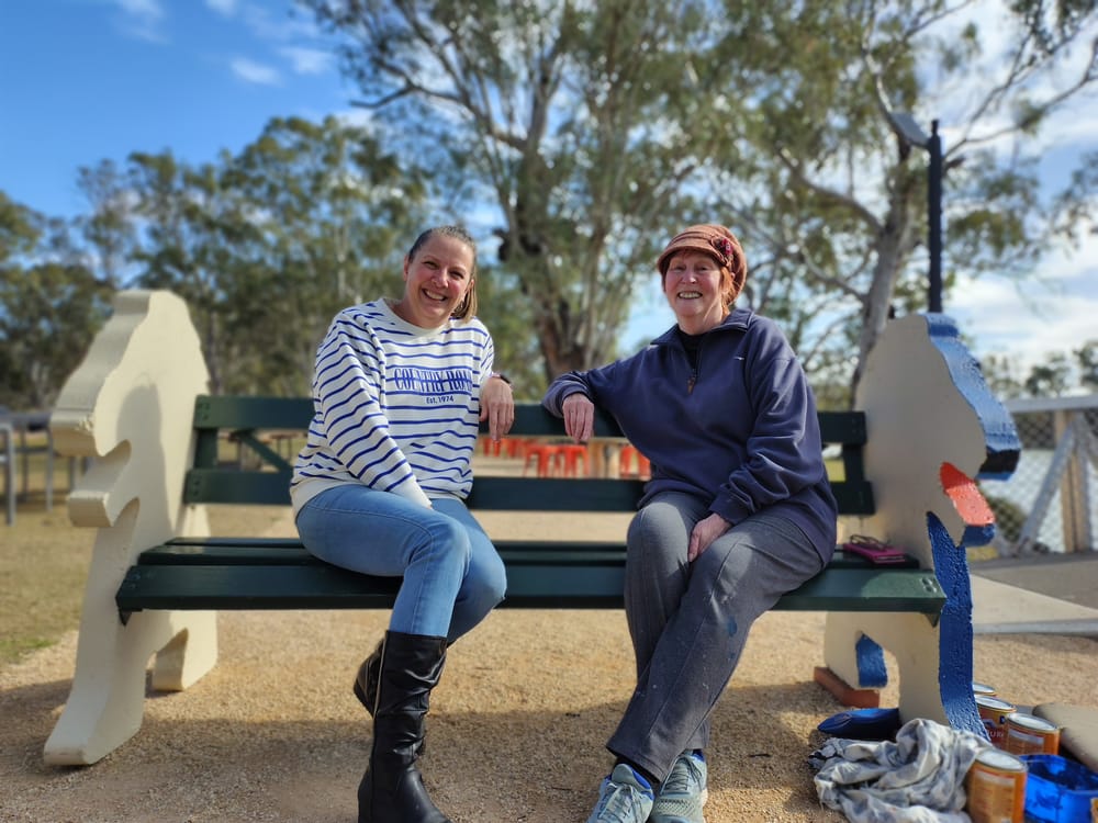 Loxton artist brings new life to Lions Club bench post image