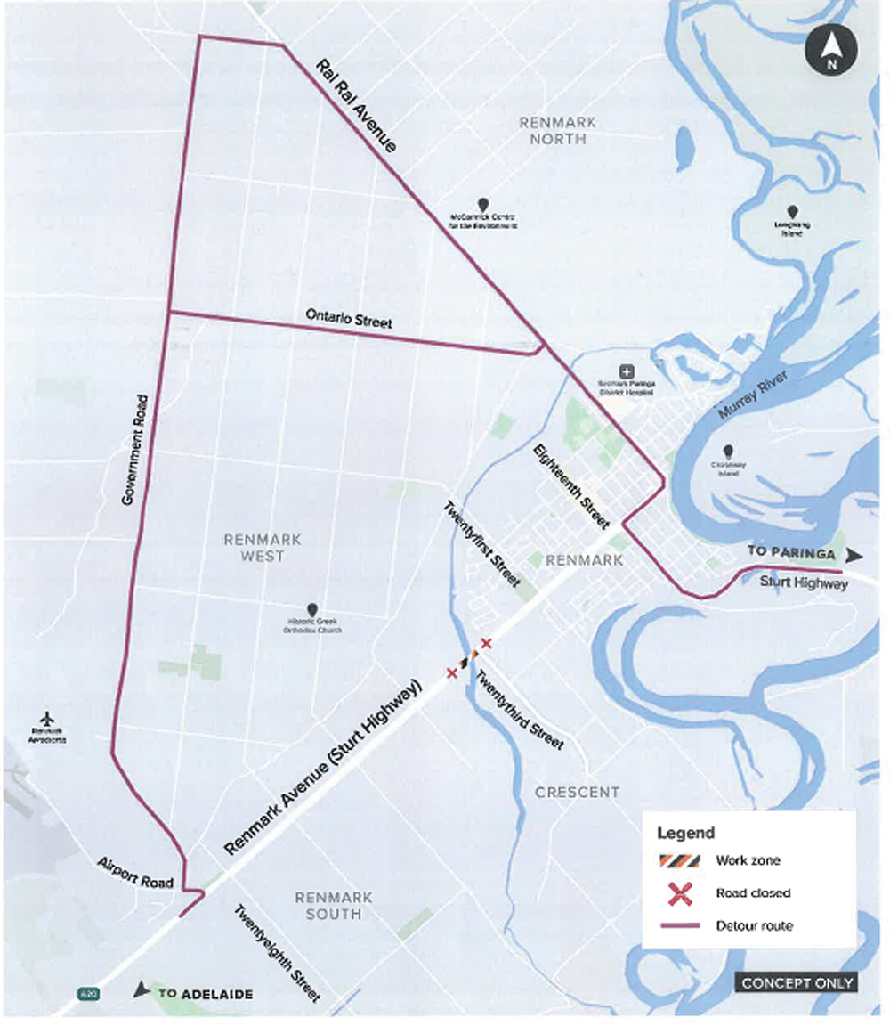 Flood works begin in Renmark post image