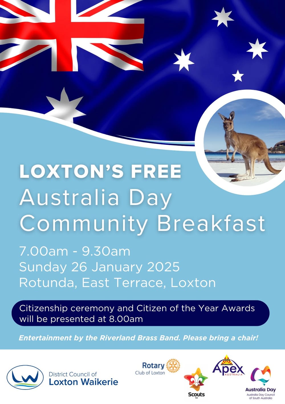 Loxton's Free Australia Day Community Breakfast post image