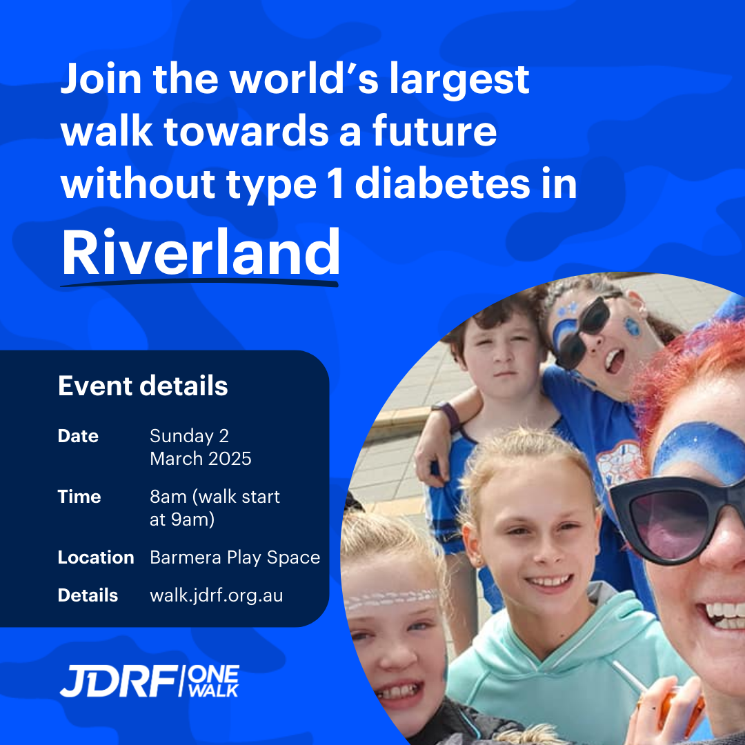 One Walk Riverland - World Without Type 1 Diabetes post image