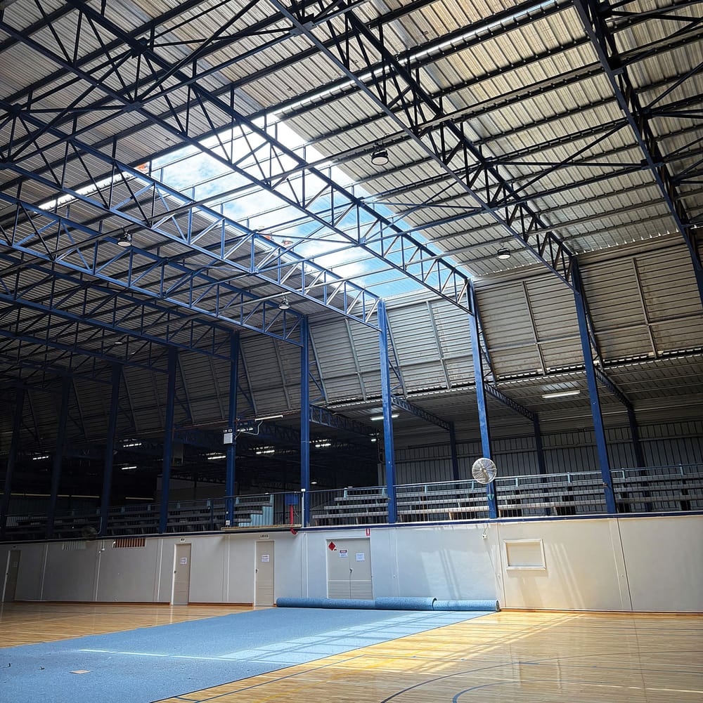 New rec centre roof in place post image