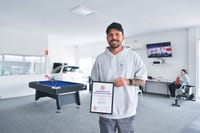 Dylan is kicking goals post image