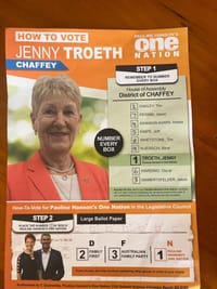 Whetstone calls out One Nation on preferences post image