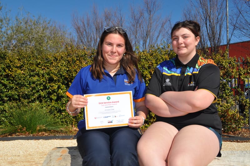 Students awarded for lending a helping hand post image
